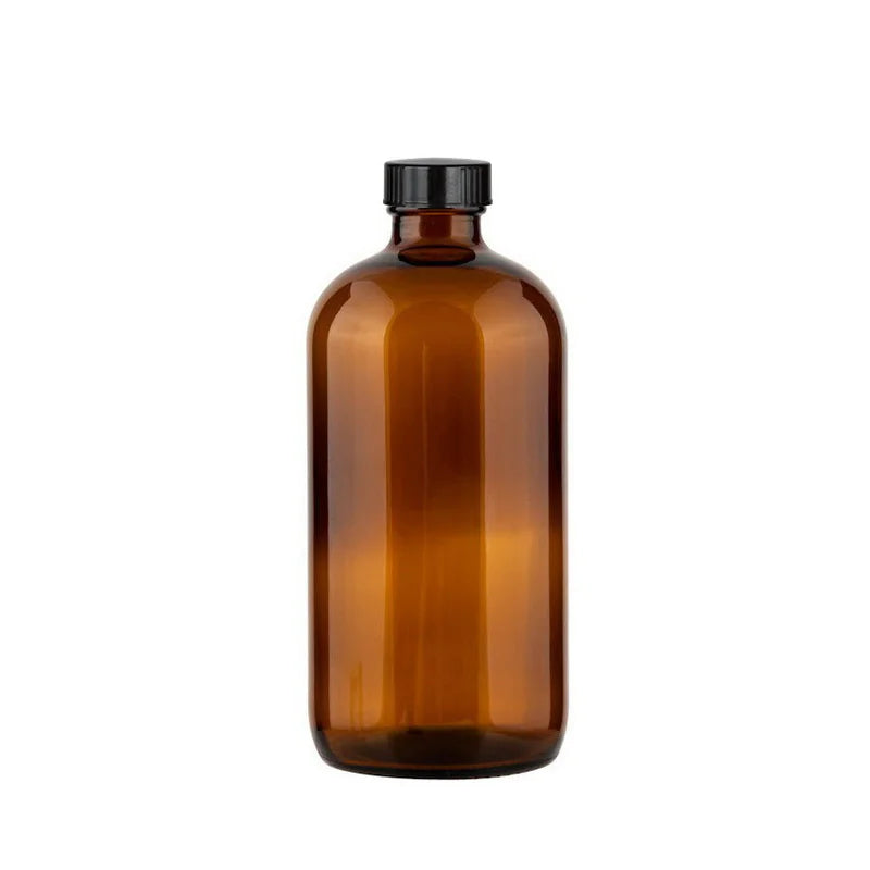 Empty Amber Glass Spray Bottle